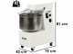 Mixer 3000 H2O - High hydration spiral mixer - Capacity 24Kg - Three-phase