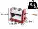 Imperia Gran Gourmet Rosso - Manual Stainless Steel Pasta Maker