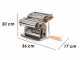 Imperia iPasta T.6,5/12 mm Ruvida Nero - Manual Stainless Steel Pasta Maker