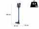 Ariete Lithium Blue - Cordless rechargeable electric broom - Lithium-ion battery 22.2 V/ 2.2 Ah