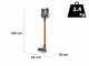 Ariete Digital Lithium Orange - Cordless Rechargeable Electric Broom - 22.2 V/ 2.2 Ah Lithium Battery