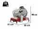 Berkel Red Line 250 Matt Red - Professional slicer with 250 mm steel blade