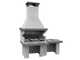 Edilmark Barbecue 200 - Wood and charcoal masonry babecue