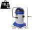 Annovi &amp; Reverberi 4300MP - Drum Vacuum Cleaner - 77 L Plastic Drum - 2400W