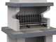 Edilmark Barbecue 70 - Outdoor wood and charcoal barbecue
