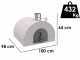 Edilmark FR 1600 - Built-in Wood-fired Oven with 86x84 cm Hob