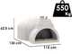 Edilmark FP 100N - Built-in wood-fired oven with hob &Oslash; 100 cm - Cooking capacity 5 pizzas