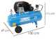 ABAC LINE A39 200 CT3 - Three-phase electric belt driven air compressor - Motor 3 HP - 200 litres