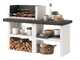 Palazzetti Menton - Masonry wood and coal barbecue