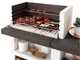 Palazzetti Menton - Masonry wood and coal barbecue