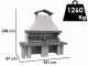 Edilmark Golia - Wood and Charcoal Masonry Barbecue
