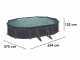 Gre Granada Oval 610x375x132cm - Above-ground Steel Pool