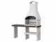 Palazzetti Orlando - Wood and coal masonry barbecue - With side table