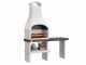 Palazzetti Orlando - Wood and coal masonry barbecue - With side table