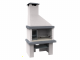 Edilmark Happy - Wood and Charcoal Masonry Barbecue - Hood and Left-side Fire Basket
