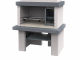 Edilmark Happy - Wood and Charcoal Masonry Barbecue - Hood and Right-side Fire Basket