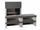 Edilmark KUBO.1 - Masonry barbecue with wood and charcoal - Right fire
