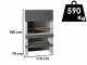 Edilmark KUBO - Masonry barbecue with wood and charcoal - Fire left