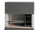 Edilmark KUBO - Masonry barbecue with wood and charcoal - Right fire