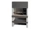 Edilmark KUBO - Masonry barbecue with wood and charcoal - Right fire