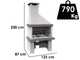 Edilmark Happy - Masonry barbecue with wood and charcoal - Backfire