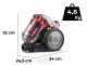 G3 Ferrari Eco Design - Cyclonic bagless canister hoover - 700W