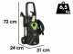Ribimex RX2 - Cold water pressure washer - 130 bar max - Flow rate 480 l/h