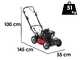 Marina Systems GRINDER 4x4 SH PRO - Trailed Petrol Lawn Mower - Honda GXV 160 Engine