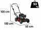Marina Systems GRINDER 4X4 SKW - Trailed Petrol Lawn Mower - Kawasaki FJ180V Engine - 52 cm Cut