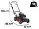 Marina Systems GRINDER 4X4 SH - Trailed Petrol Lawn Mower - Honda GCVx 200 Engine - 52 cm Cut