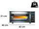 Calory Forni CF62E - Electric Pizza Oven - 2800 W