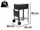Seven Italy Stella Medium - Handcrafted Iron Coal Barbecue - 57,5x37 cm
