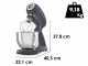 Smeg Full Colour Graphite - Planetary Mixer - 4.8 L Stainless Steel Bowl