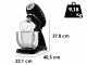 Smeg Full Colour Black - Planetary Mixer - 4.8 L Stainless Steel Bowl