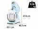 Smeg Full Colour Light Blue - Planetary Mixer - 4.8 L Stainless Steel Bowl