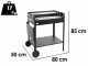 Seven Italy Calypso - Handcrafted Iron Coal Barbecue - 70,5x22cm