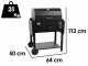 Seven Italy Teseo - Handcrafterd Iron Coal Barbecue - 60x43cm