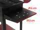 Seven Italy Eliseo Large - Handcrafted iron charcoal barbecue - 67,5x37cm