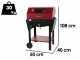 Mille Eliseo Small - Handcrafted iron charcoal barbecue - 47,5x37cm