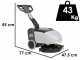 Nilfisk SC351 FULL PKG - Battery-powered floor cleaner - 3 in 1: washes, dries and vacuums