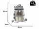 Nilfisk GM 80P LC - Vacuum Cleaner - 1200W