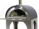 AgriEuro Premium Line Cibus Inox - Forno a legna per pizza da esterno 80x60 - 4 pizze