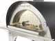 AgriEuro Premium Line Cibus Inox - Forno a legna per pizza da esterno 80x60 - 4 pizze