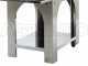 AgriEuro Premium Line Cibus Inox - Forno a legna per pizza da esterno 80x60 - 4 pizze