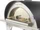 AgriEuro Premium Line Cibus Inox - Forno a legna per pizza da esterno 80x60 - 4 pizze