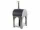 AgriEuro Premium Line Cibus Inox - Forno a legna per pizza da esterno 80x60 - 4 pizze