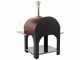 AgriEuro Premium Line Cibus Red - Outdoor wood-fired pizza oven 100x80 - 5 pizzas