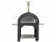 AgriEuro Premium Line Cibus Red - Outdoor wood-fired pizza oven 100x80 - 5 pizzas