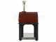 AgriEuro Premium Line Cibus Red - Outdoor wood-fired pizza oven 100x80 - 5 pizzas