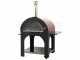 AgriEuro Premium Line Cibus Red - Outdoor wood-fired pizza oven 100x80 - 5 pizzas